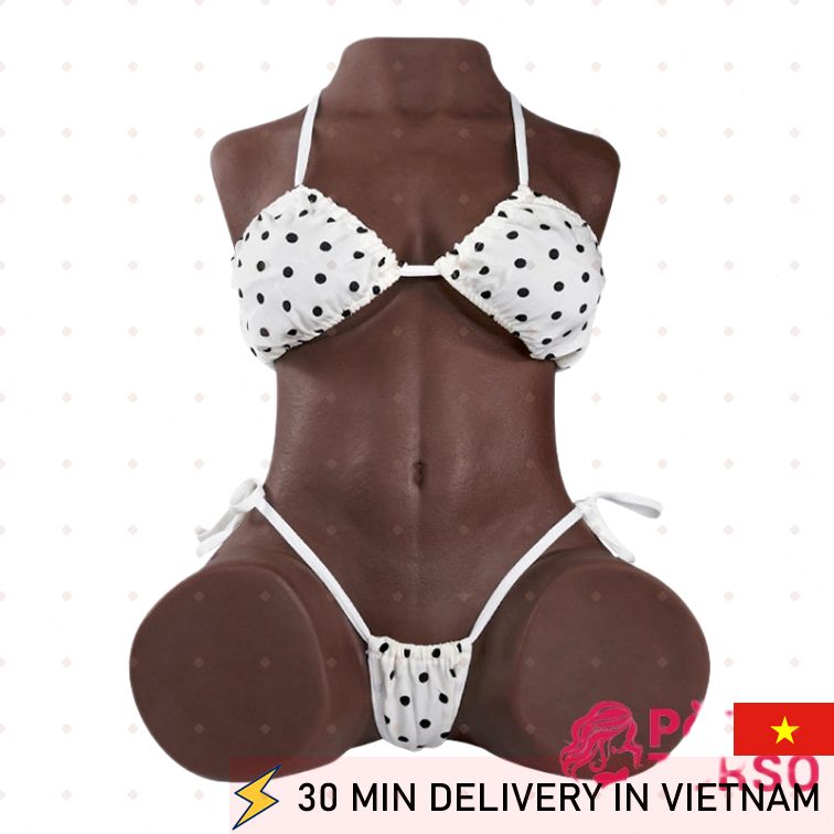 Ebony Torso Sex Doll Heavy Realistic Soft TPE 