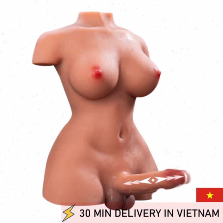 TPE Shemale Torso Doll 18LB Realistic Thrusting 