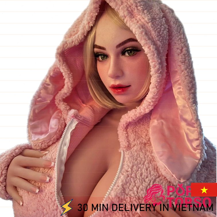TPE Torso Doll BBW Realistic Silicone Head 