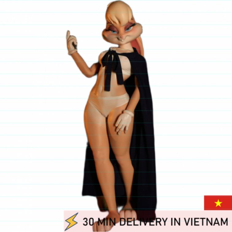 Anime Bunny Doll 150cm Soft Silicone Curvy Body 