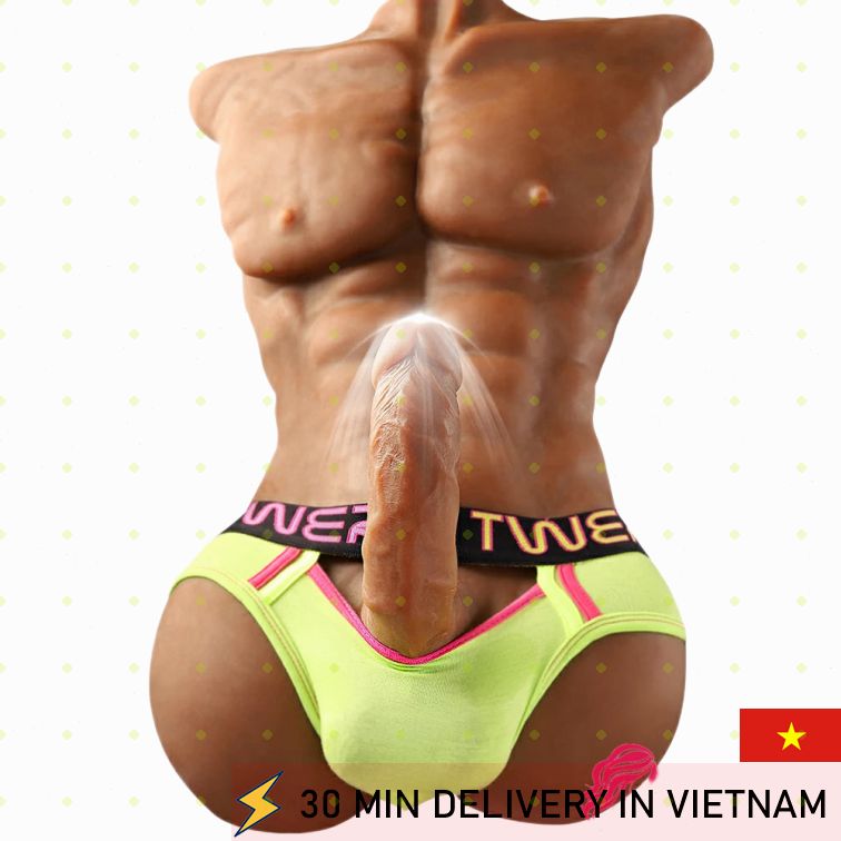 Male Torso Doll Realistic Huge Dildo Intense Fantasy 