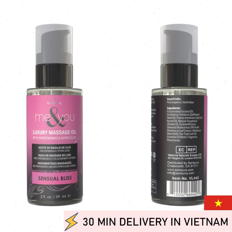 Sensuva Massage Oil Sensual Bliss Aphrodisiac Touch 