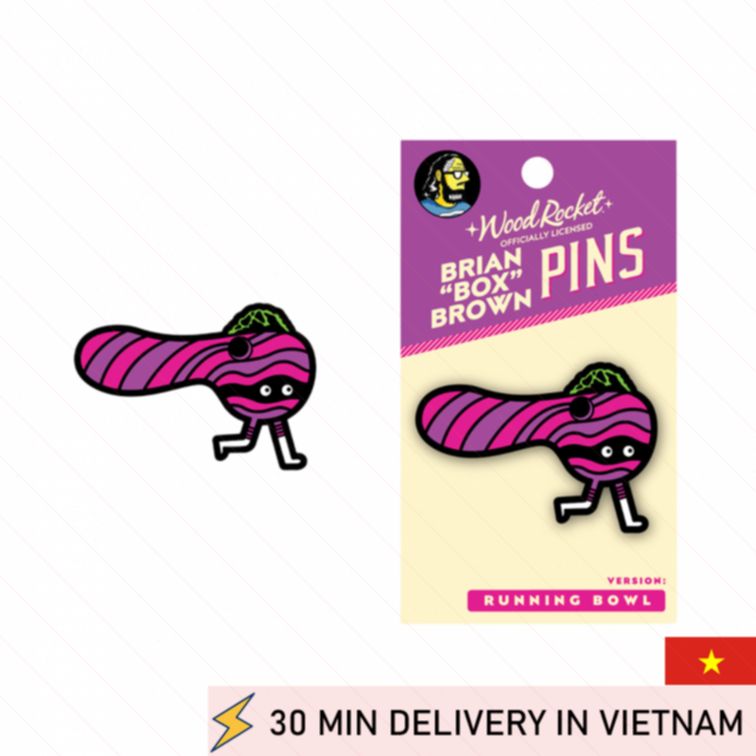 Funny Enamel Pin Stoner Style Unique Gift Accessory 