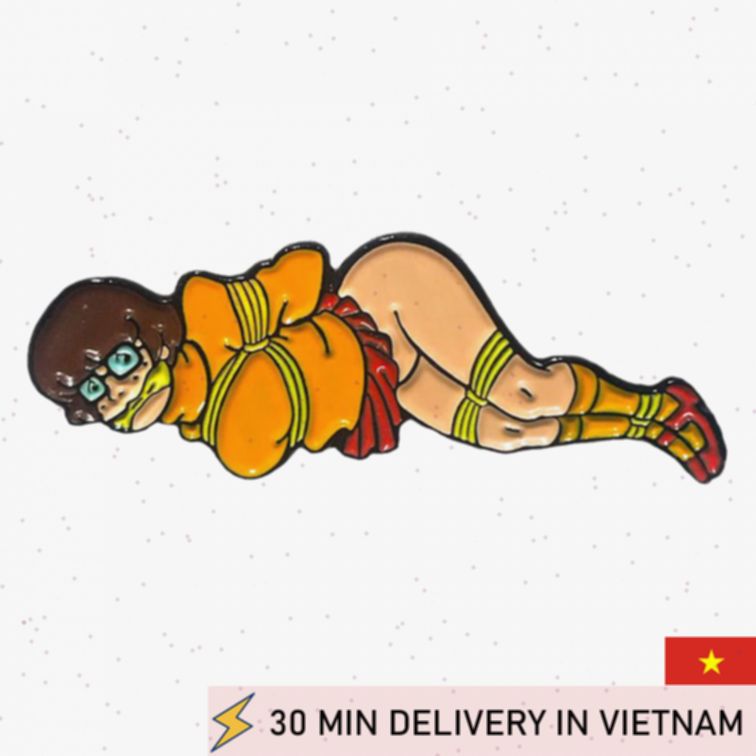 Velma Enamel Pin Cute Geek Style Collectible 