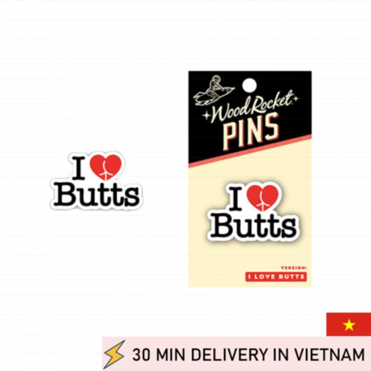 Funny Butt Lover Enamel Pin Cute Sexy Gift 