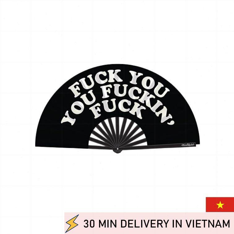 Funny Folding Fan Bold Statement Novelty Gift 