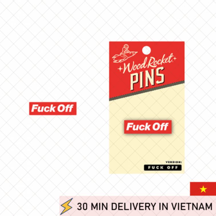 Bold Statement Enamel Pin Fuck Off Stylish Accessory 