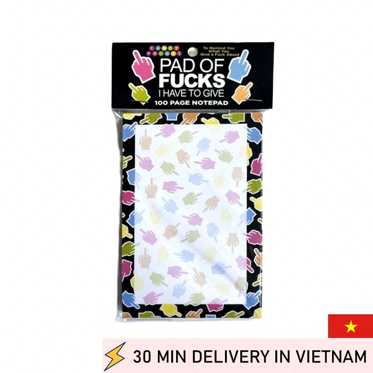 Funny Notepad Middle Finger Humor Gift Pad 