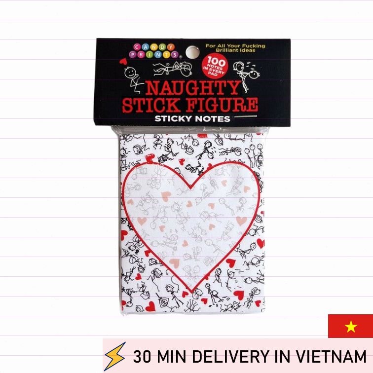 Funny sticky notes playful naughty designs 
