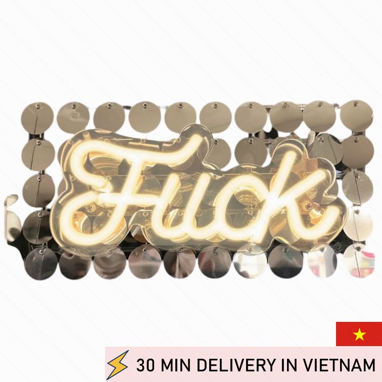 Neon Fuck LED Sign sexy room decor vibe 